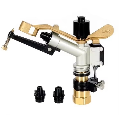 1 '&quot; Aluminium Sprinkler Gun Portable Sprinkler Irrigasi Sistem 1.2-6.1m3/h