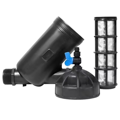 1 1/2 '' Plastik Y Screen Filter Untuk Pertanian Irigasi Pengolahan Air