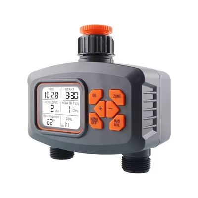 2 Way LCD Display Rumah Irigasi Taman Hujan Timer Kontroler Otomatis