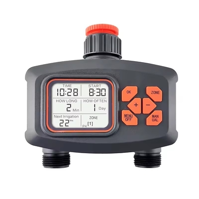 2 Way LCD Display Rumah Irigasi Taman Hujan Timer Kontroler Otomatis