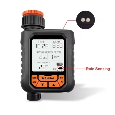 Tampilan LCD besar Water Timer Waterproof Rumah Taman Irigasi Hujan Timer