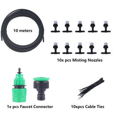 Teras Luar Ruangan PE Sistem Pendingin Irigasi Misting Sprinkler Hemat Air
